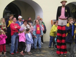 Náměstí v Třeboni v průběhu festivalu