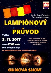 Lampionový průvod 2. 11. 2017