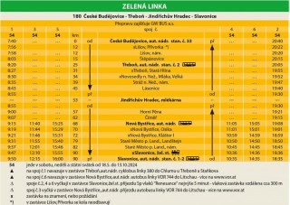 Zelená linka 180 - 2024